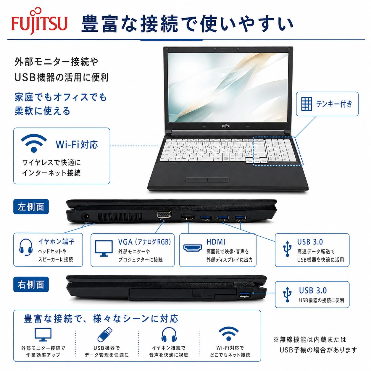 Amazon.co.jp: 【整備済み品】富士通 LIFEBOOK A576 ノートパソコン